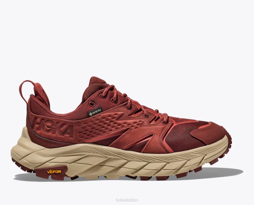 VLP8185 Hoka Women Anacapa Low GTX Cherry Mahogany/Hot Sauce