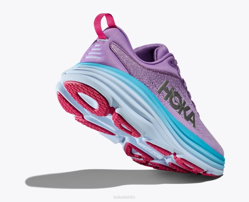 VLP811 Hoka Women Bondi 8 Chalk Violet/Pastel Lilac