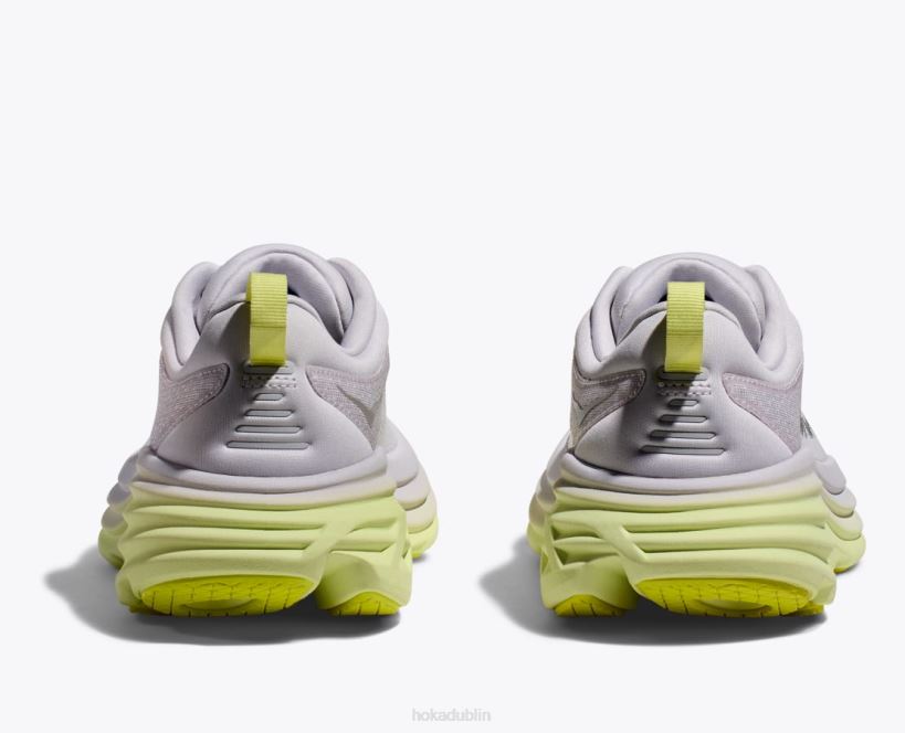 VLP813 Hoka Women Bondi 8 Nimbus Cloud/Luminary Green