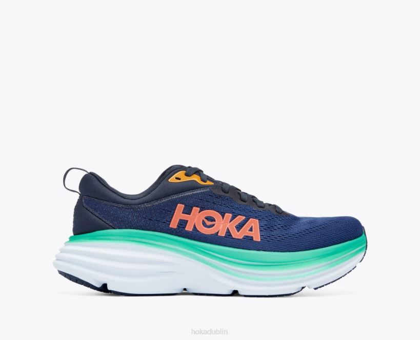 VLP814 Hoka Women Bondi 8 Outer Space/Bellwether Blue