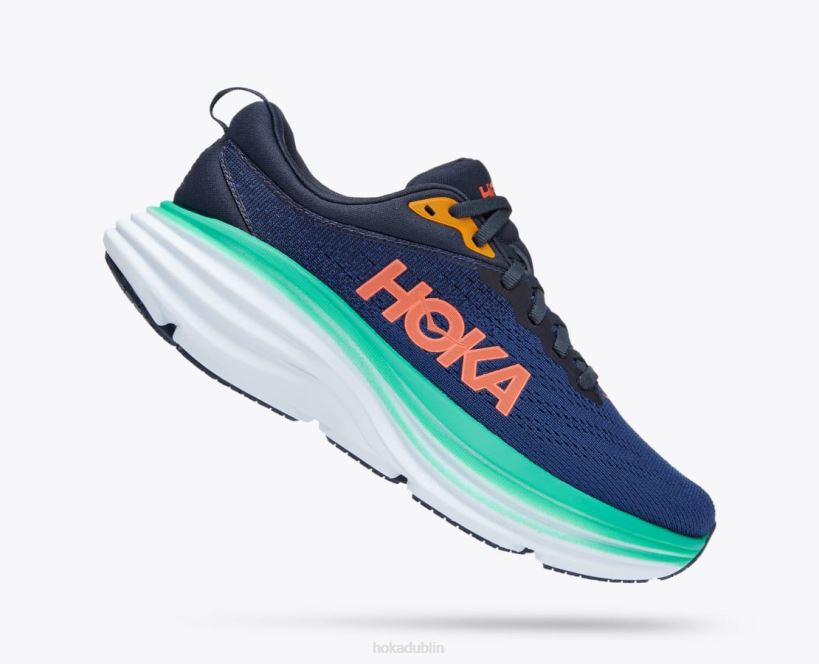 VLP814 Hoka Women Bondi 8 Outer Space/Bellwether Blue