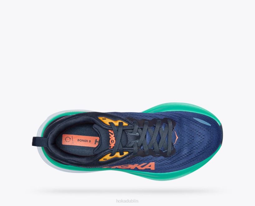 VLP814 Hoka Women Bondi 8 Outer Space/Bellwether Blue
