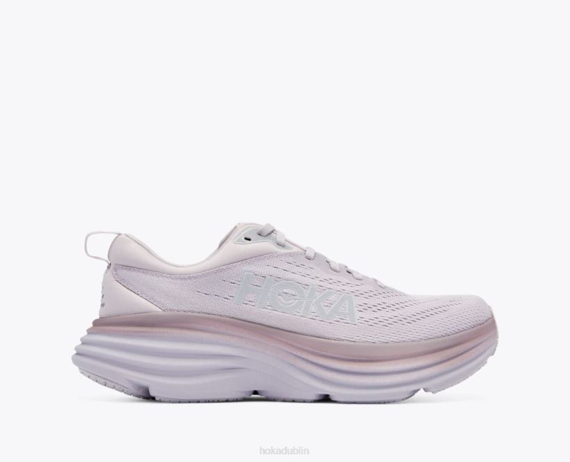 VLP817 Hoka Women Bondi 8 Lilac Marble/Elderberry