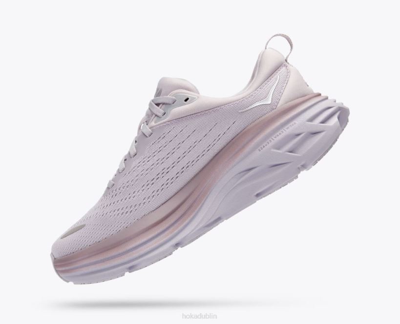 VLP817 Hoka Women Bondi 8 Lilac Marble/Elderberry