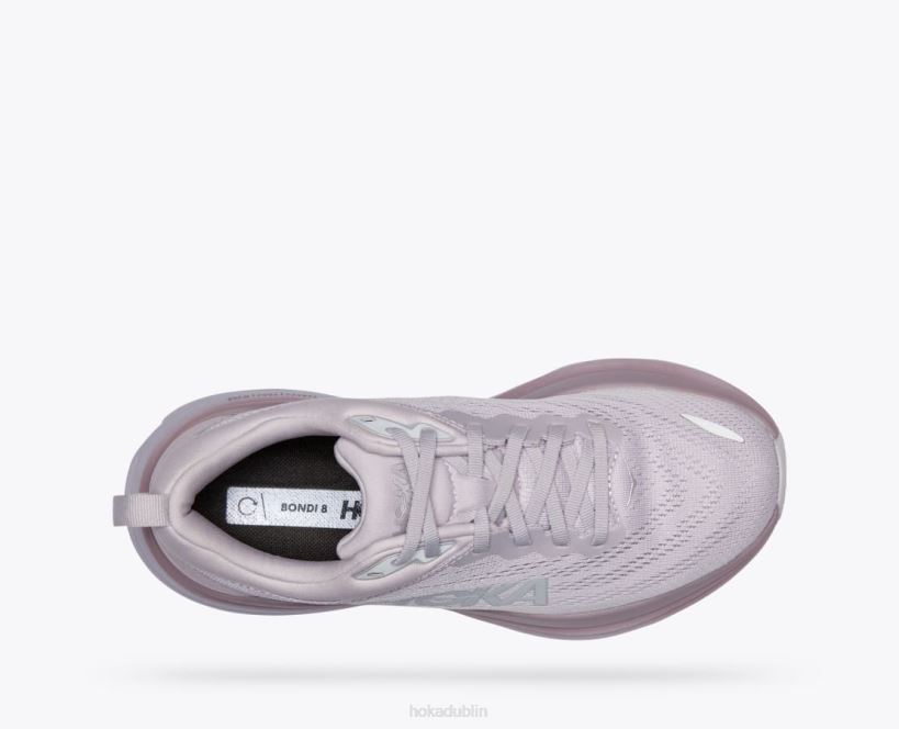 VLP817 Hoka Women Bondi 8 Lilac Marble/Elderberry
