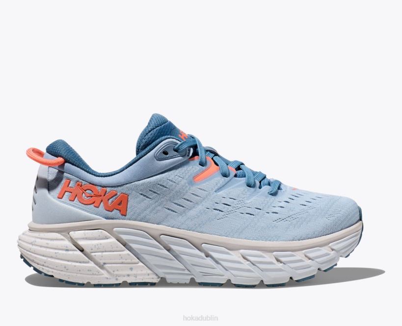 VLP818 Hoka Women Gaviota 4 Blue Fog/Plein Air