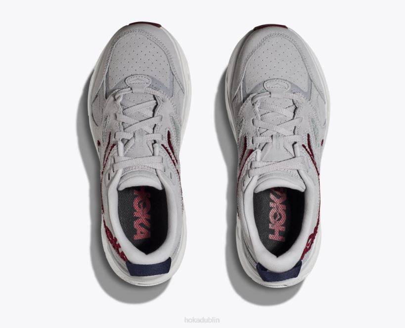 VLP8202 Hoka Women Clifton L Embroidery Lunar Rock/Cabernet