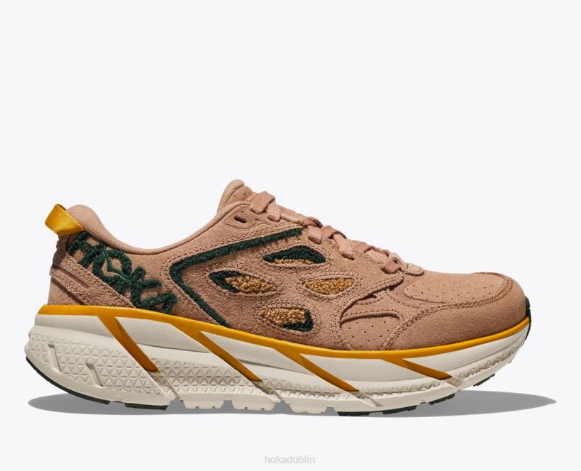 VLP8203 Hoka Women Clifton L Embroidery Sirocco/Mountain View