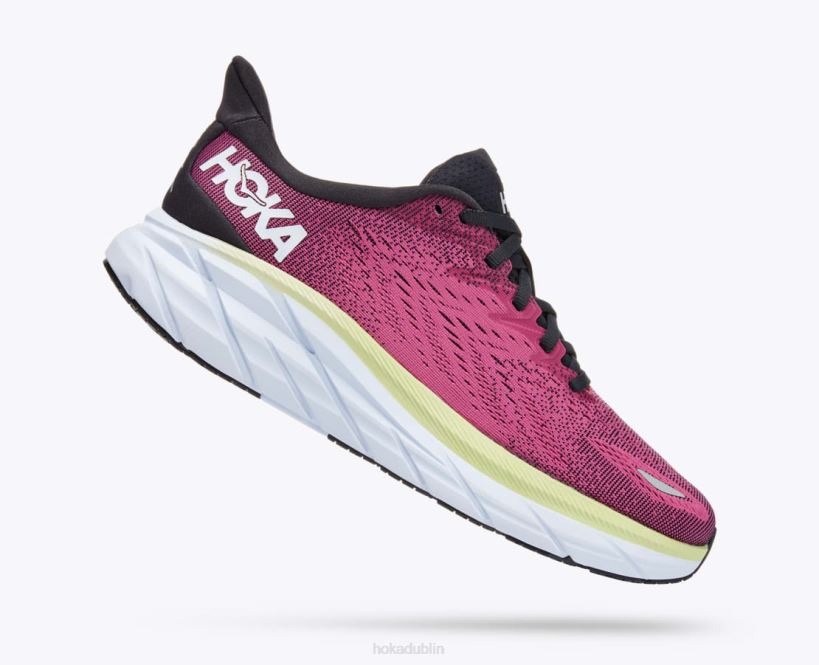 VLP8217 Hoka Women Clifton 8 Blue Graphite/Ibis Rose
