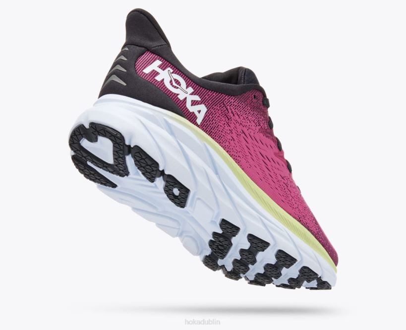 VLP8217 Hoka Women Clifton 8 Blue Graphite/Ibis Rose