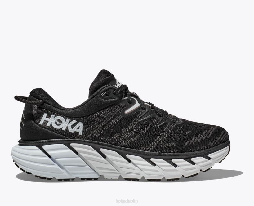 VLP821 Hoka Women Gaviota 4 Black/White
