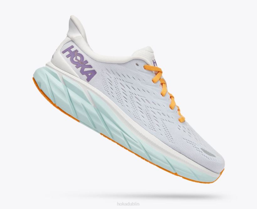 VLP8220 Hoka Women Clifton 8 Blanc De Blanc/White