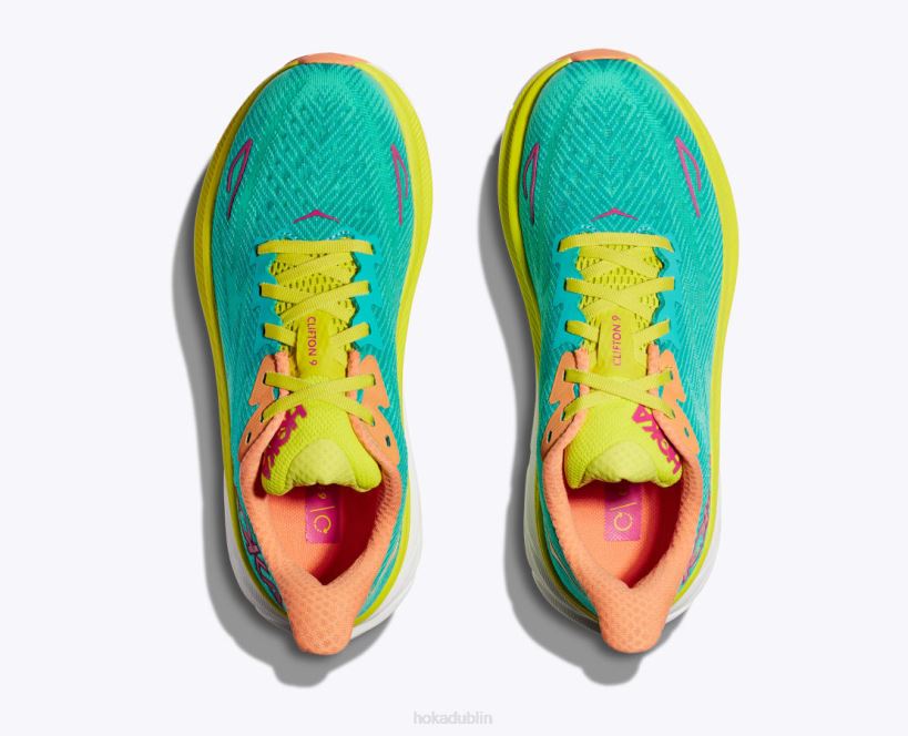 VLP8227 Hoka Women Clifton 9 Ceramic/Evening Primrose