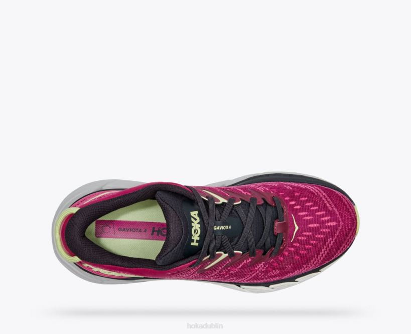 VLP822 Hoka Women Gaviota 4 Festival Fuchsia/Blue Graphite