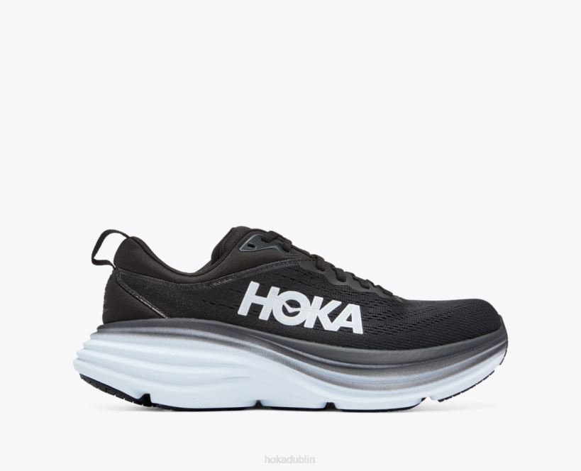 VLP8247 Hoka Women Bondi 8 Black/White