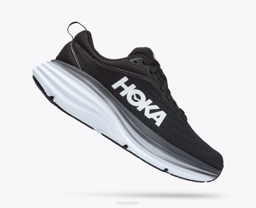 VLP8247 Hoka Women Bondi 8 Black/White