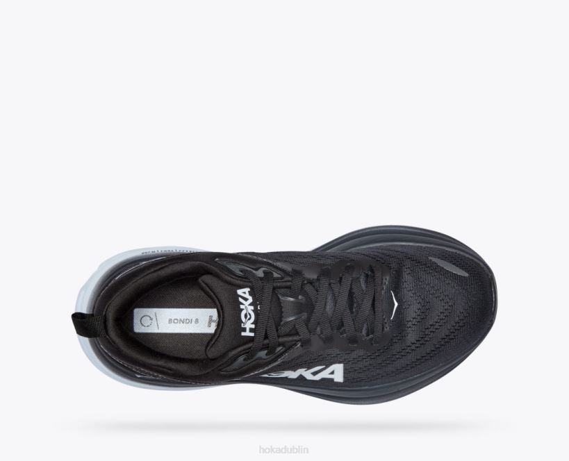 VLP8247 Hoka Women Bondi 8 Black/White