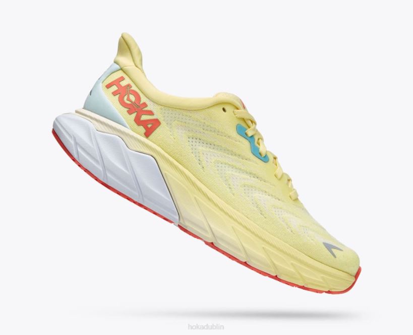VLP825 Hoka Women Arahi 6 Yellow Pear/Sweet Corn