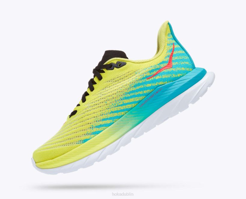 VLP829 Hoka Women Mach 5 Evening Primrose/Scuba Blue