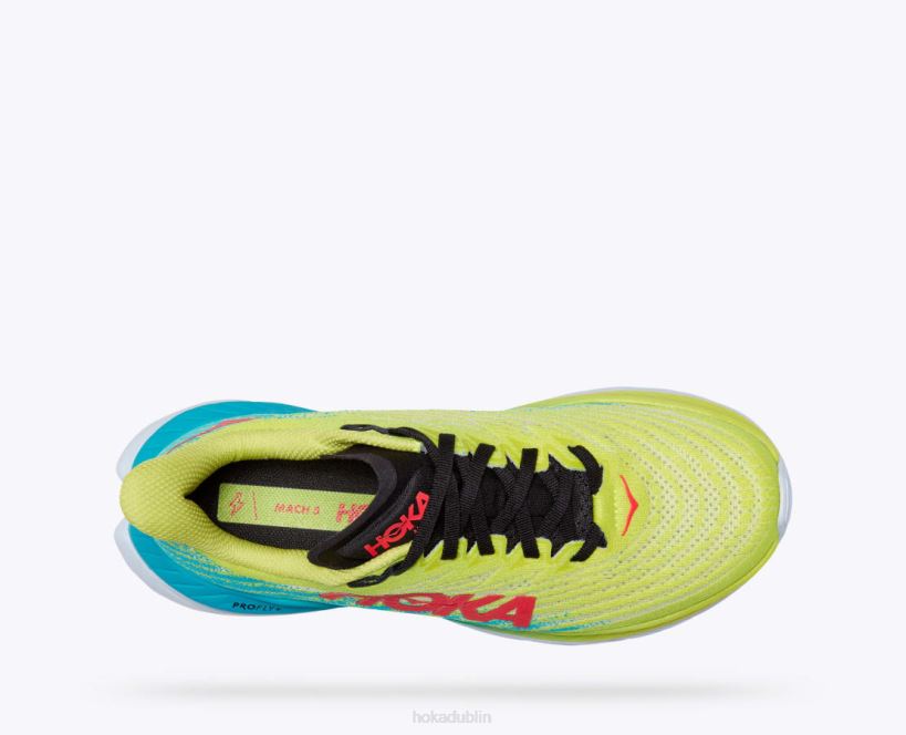 VLP829 Hoka Women Mach 5 Evening Primrose/Scuba Blue