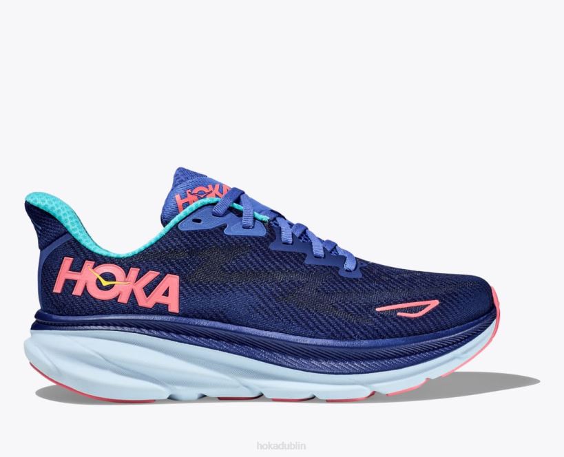 VLP82 Hoka Women Clifton 9 Bellwether Blue/Ceramic