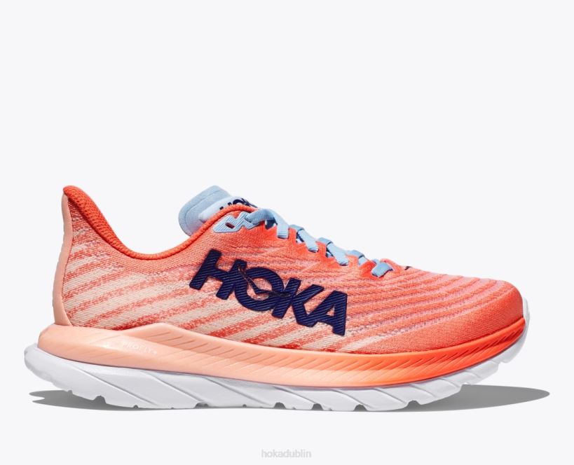 VLP830 Hoka Women Mach 5 Camellia/Peach Parfait
