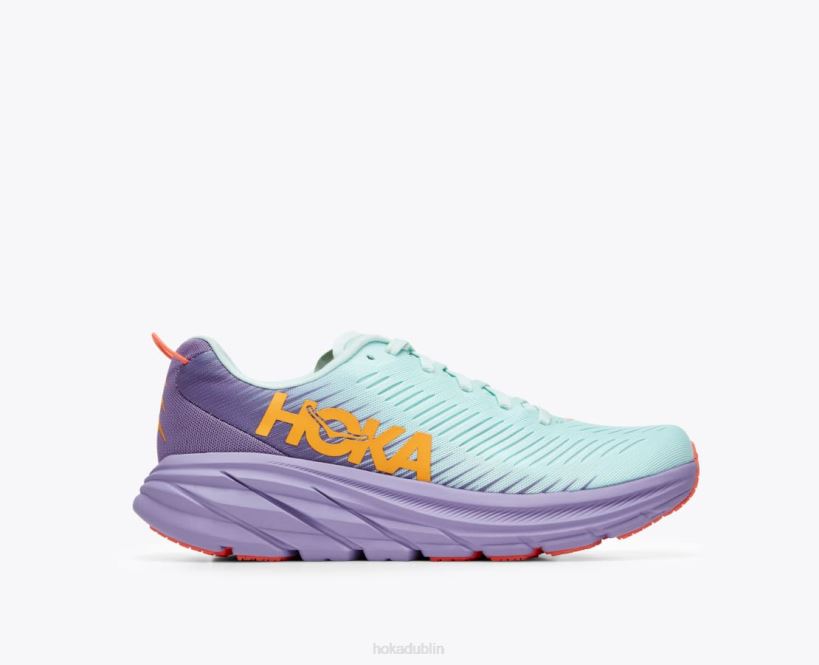 VLP838 Hoka Women Rincon 3 Blue Glass/Chalk Violet