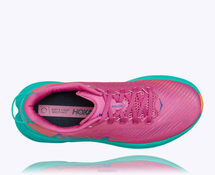 VLP839 Hoka Women Rincon 3 Phlox Pink/Atlantis