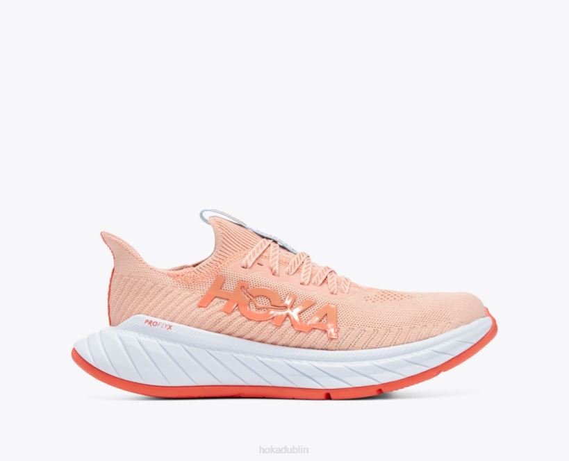 VLP846 Hoka Women Carbon X 3 Peach Parfait/Summer Song