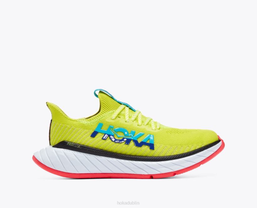 VLP847 Hoka Women Carbon X 3 Evening Primrose/Scuba Blue