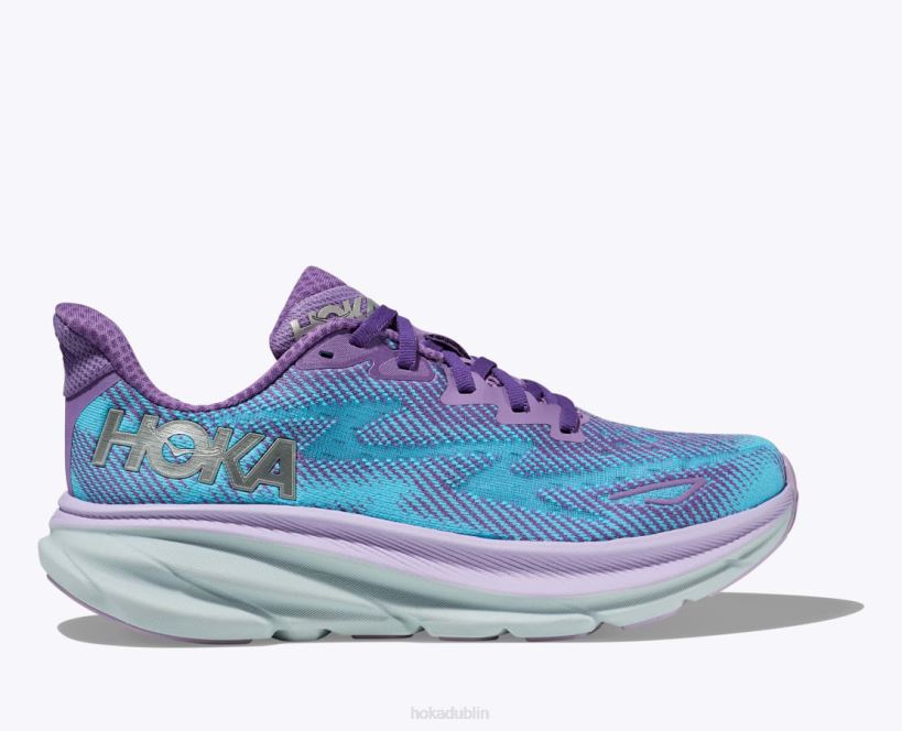 VLP84 Hoka Women Clifton 9 Chalk Violet/Pastel Lilac
