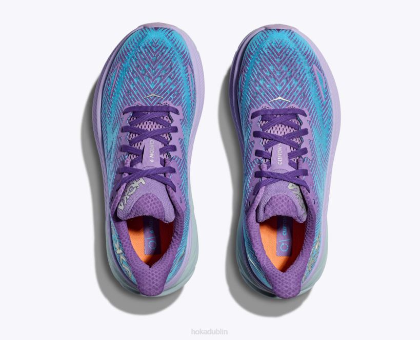 VLP84 Hoka Women Clifton 9 Chalk Violet/Pastel Lilac