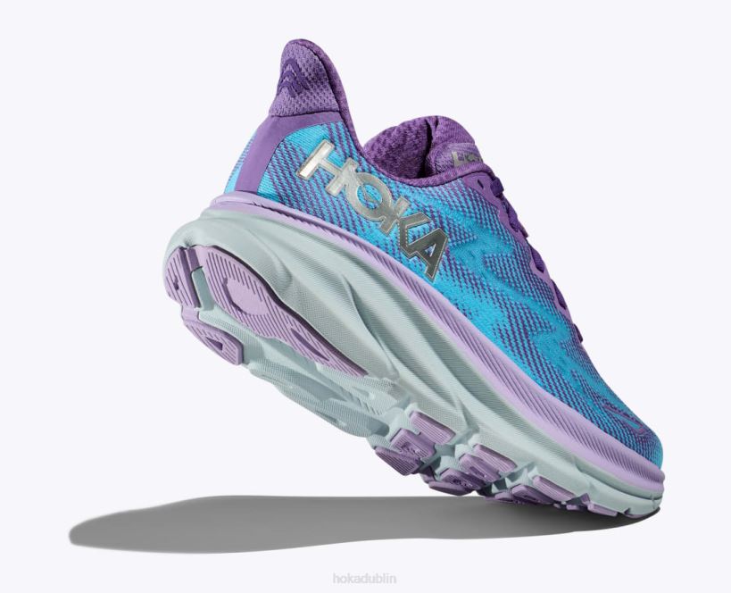 VLP84 Hoka Women Clifton 9 Chalk Violet/Pastel Lilac