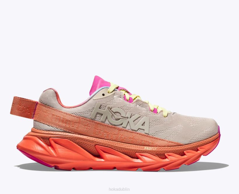 VLP854 Hoka Women Elevon 2 Shifting Sand/Camellia