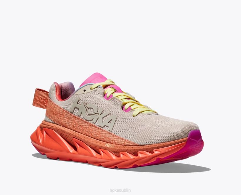 VLP854 Hoka Women Elevon 2 Shifting Sand/Camellia