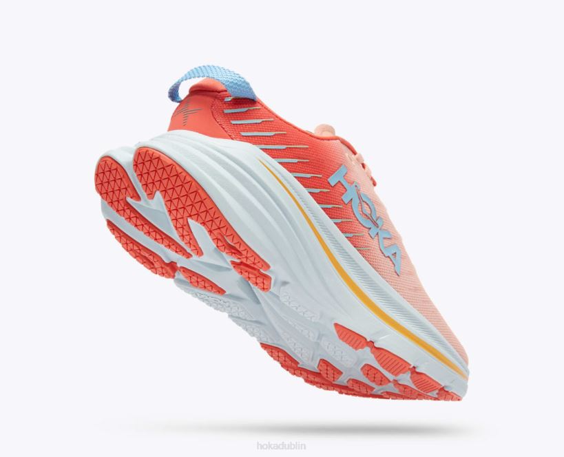 VLP856 Hoka Women Bondi X Camellia/Peach Parfait