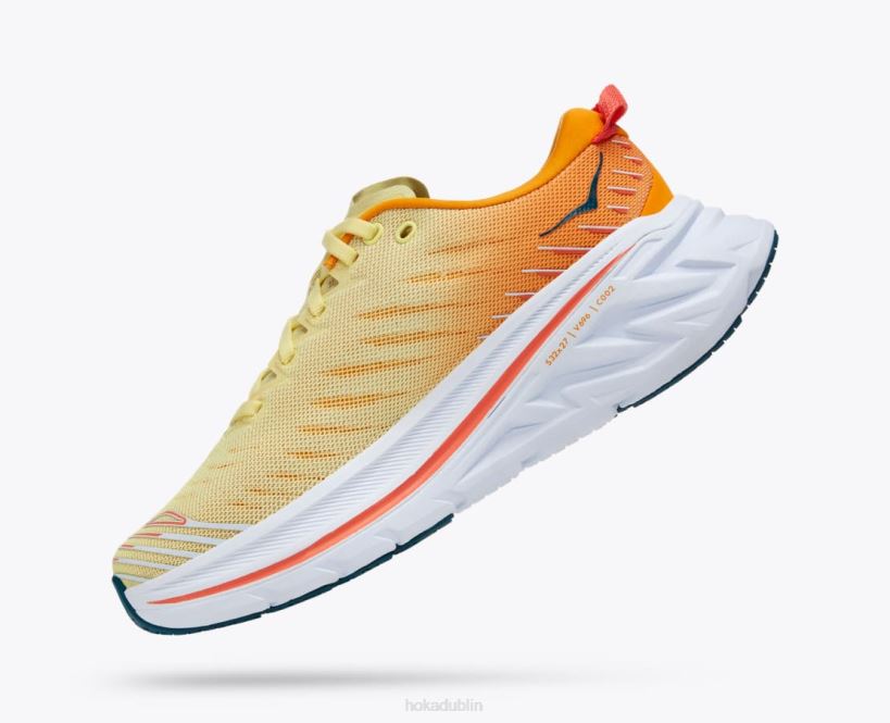 VLP857 Hoka Women Bondi X Yellow Pear/Radiant Yellow
