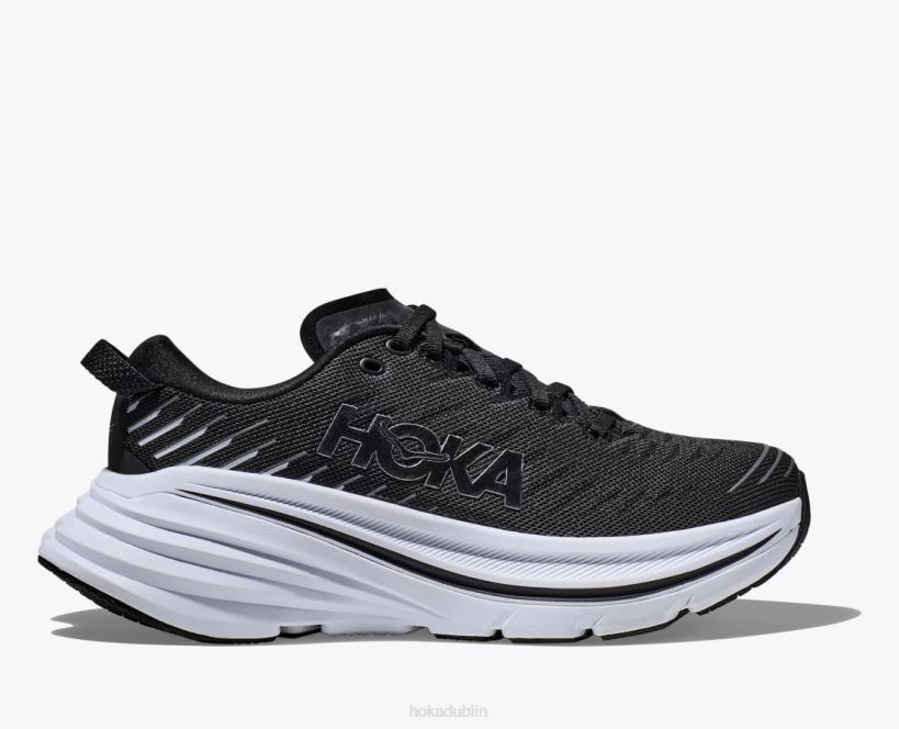 VLP859 Hoka Women Bondi X Black/White