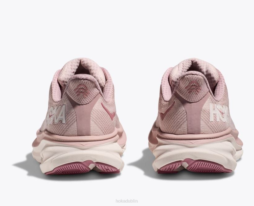 VLP85 Hoka Women Clifton 9 Pale Mauve/Peach Whip