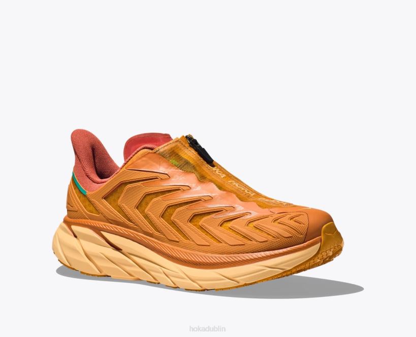 VLP860 Hoka Women Project Clifton Desert Sun/Burnt Ochre