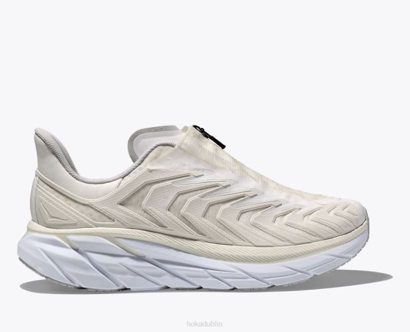 VLP863 Hoka Women Project Clifton Blanc De Blanc/Lunar Rock