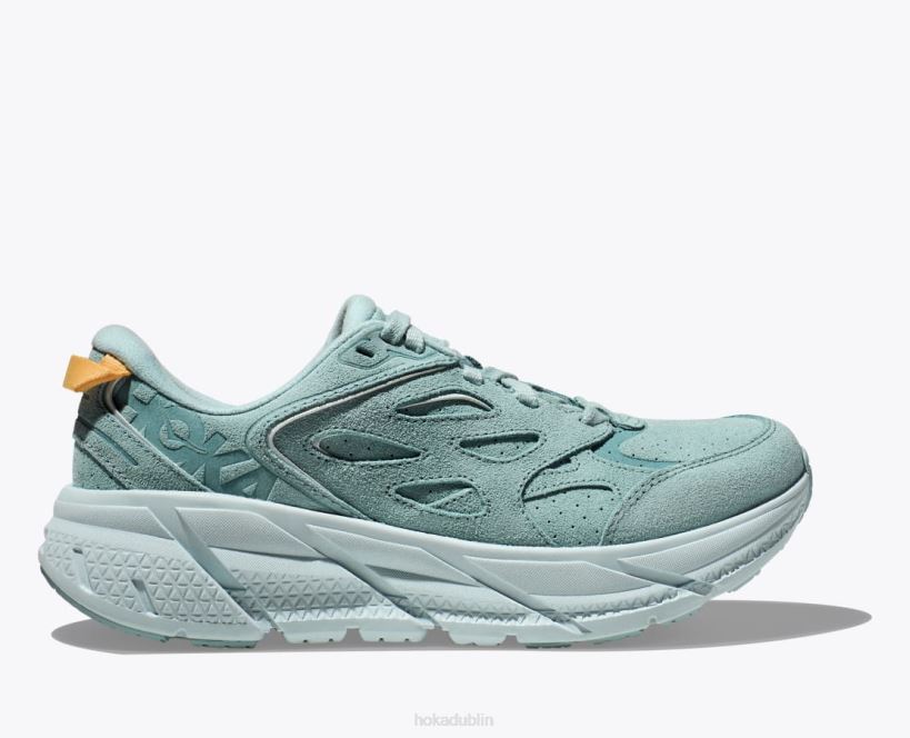 VLP866 Hoka Women Clifton L Suede Cloud Blue/Ice Flow