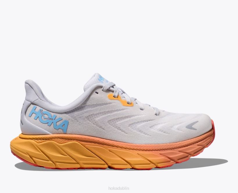 VLP8685 Hoka Women Arahi 6 Nimbus Cloud/Blanc De Blanc