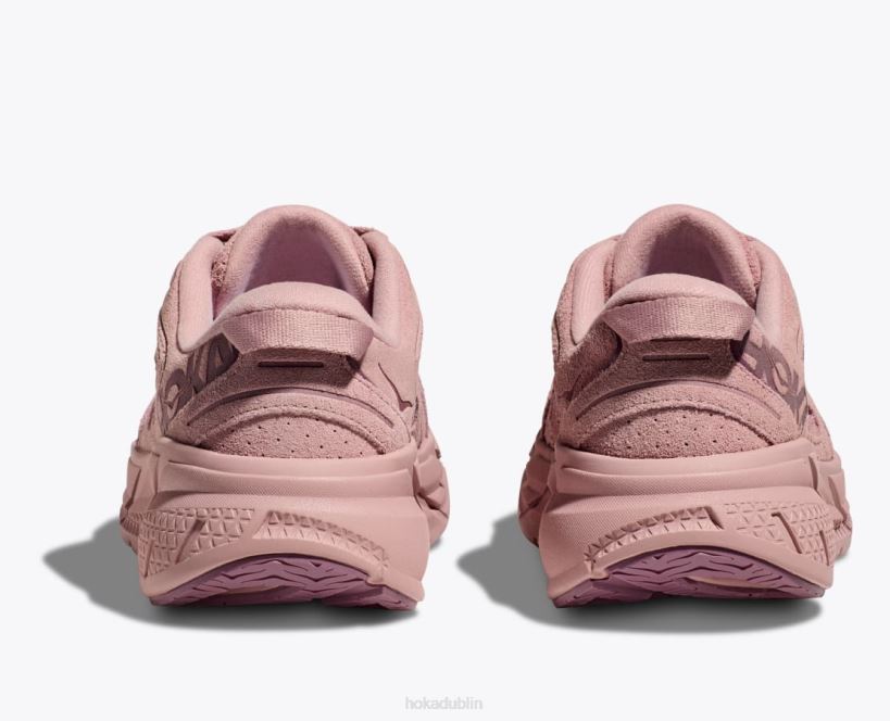 VLP868 Hoka Women Clifton L Suede Pale Mauve