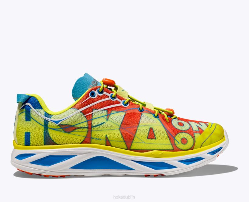 VLP878 Hoka Women Huaka Origins Evening Primrose/Flame