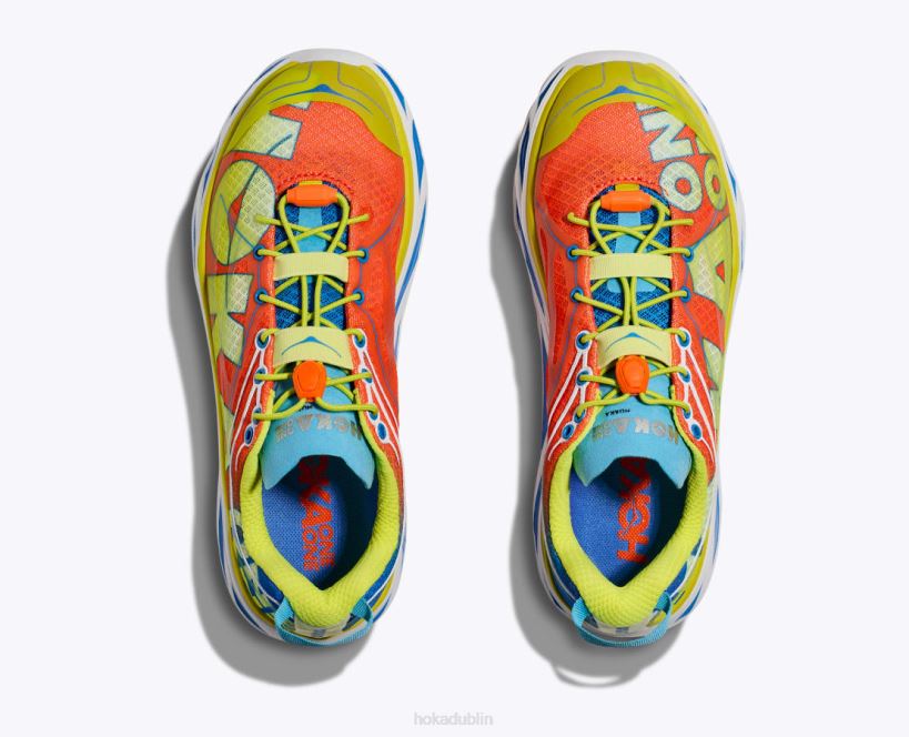 VLP878 Hoka Women Huaka Origins Evening Primrose/Flame