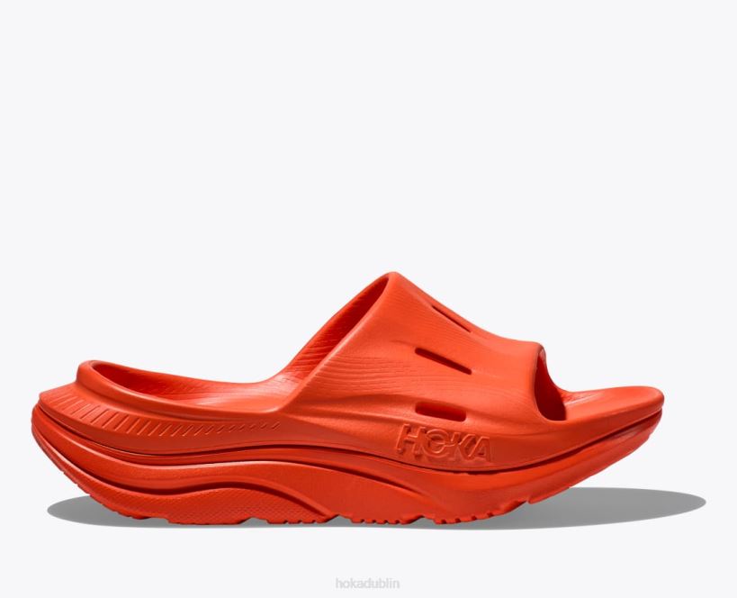 VLP8286 Hoka Women Ora Recovery Slide 3 Vibrant Orange