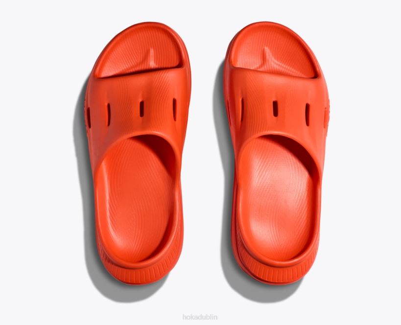 VLP8286 Hoka Women Ora Recovery Slide 3 Vibrant Orange
