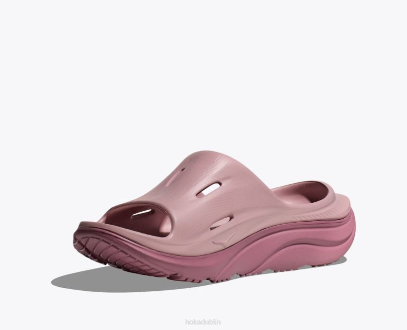 VLP8291 Hoka Women Ora Recovery Slide 3 Pale Mauve/Wistful Mauve