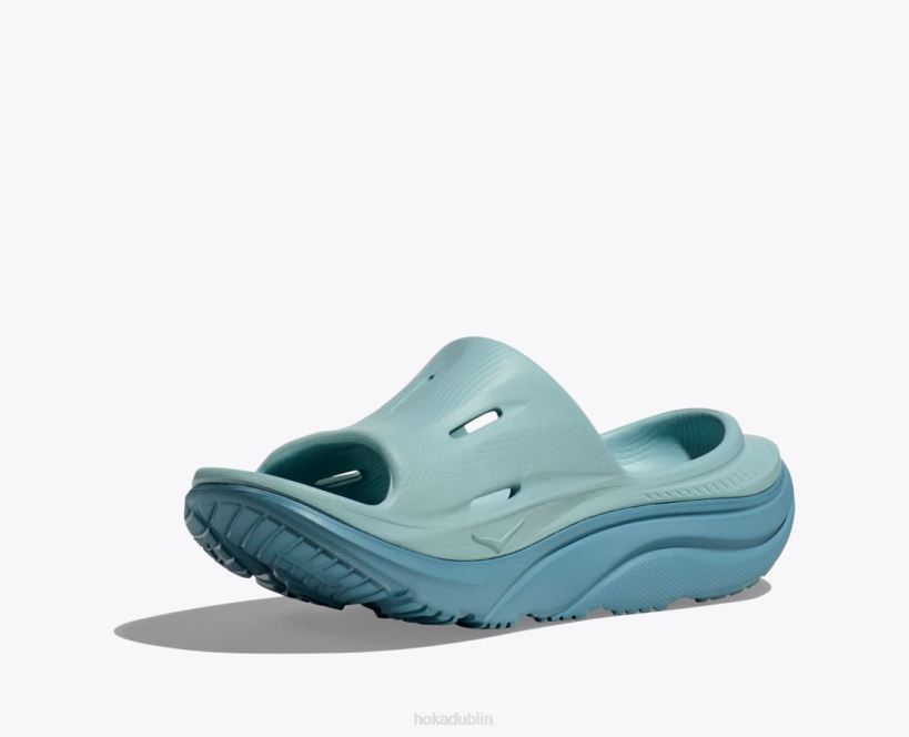 VLP8292 Hoka Women Ora Recovery Slide 3 Cloud Blue/Stone Blue